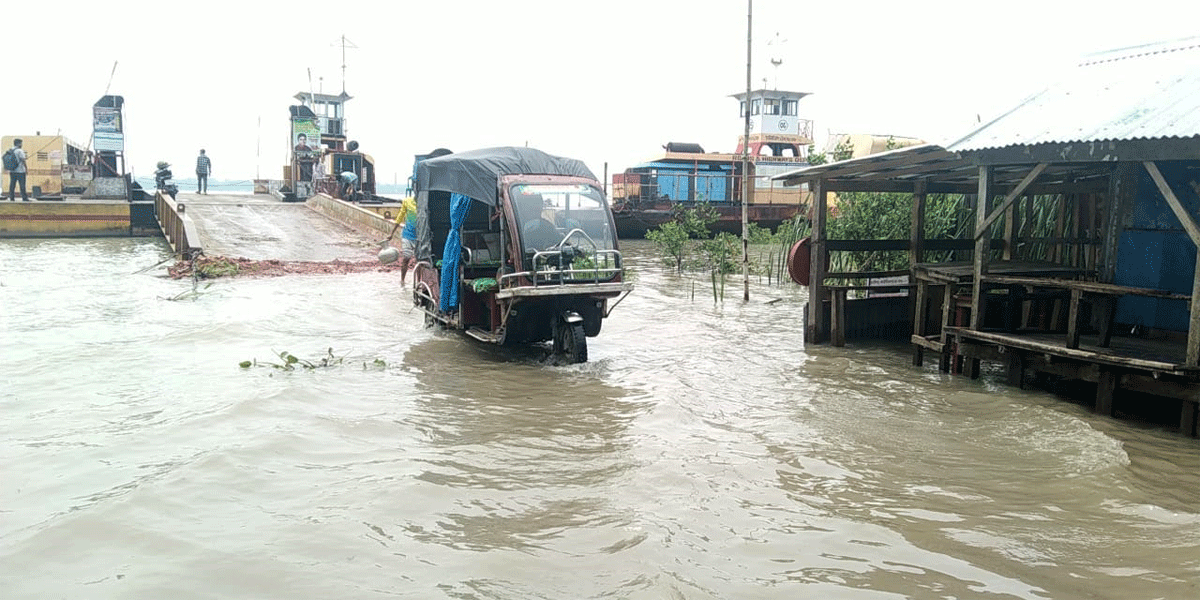 বরগুনায় নিম্নাঞ্চল প্লাবিত, জনজীবনে ভোগান্তি