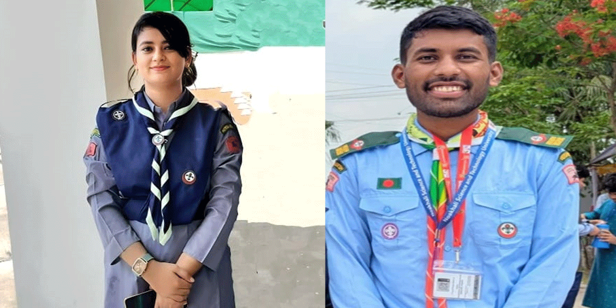 নোবিপ্রবি রোভার স্কাউটসের নতুন নেতৃত্বে মোমেনুল-রিয়া
