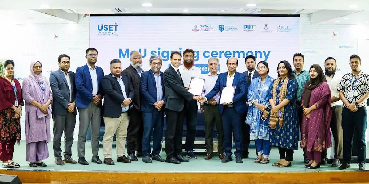 ইউসেট ও ড্যাফোডিল পলিটেকনিক ইনস্টিটিউটগুলোর মধ্যে সমঝোতা স্মারক সই