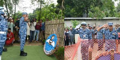 চার শিক্ষার্থীর সমাধিতে ফুলেল শ্রদ্ধা বিমান বাহিনীর