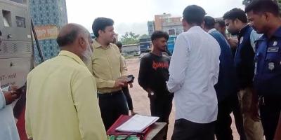বোদায় ৪টি পেট্রোল পাম্পে ১ লাখ টাকা জরিমানা
