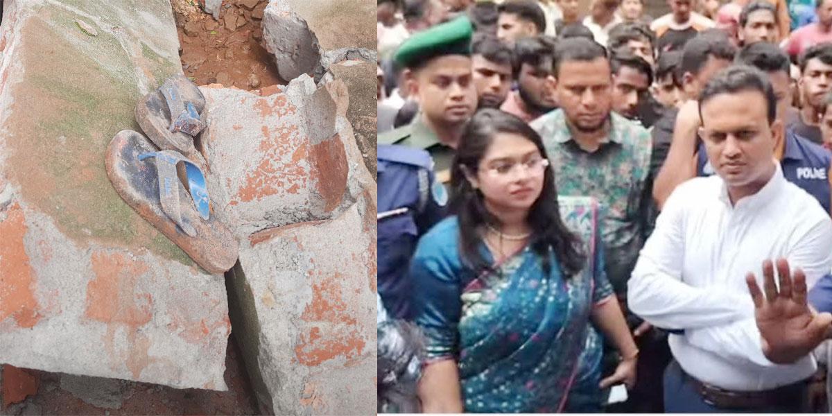 গজারিয়ায় গাড়ির ধাক্কায় দেয়াল ধসে দুই শিক্ষার্থী আহত