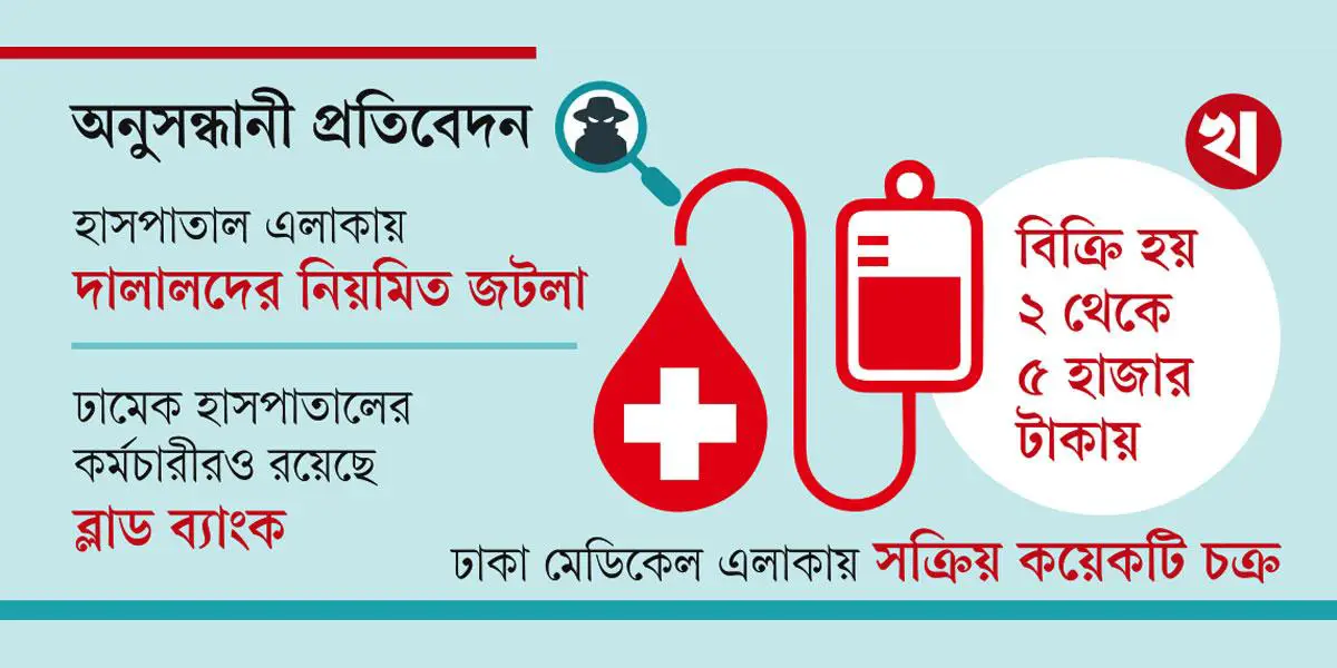 দান করা রক্তে দালালি কারবার