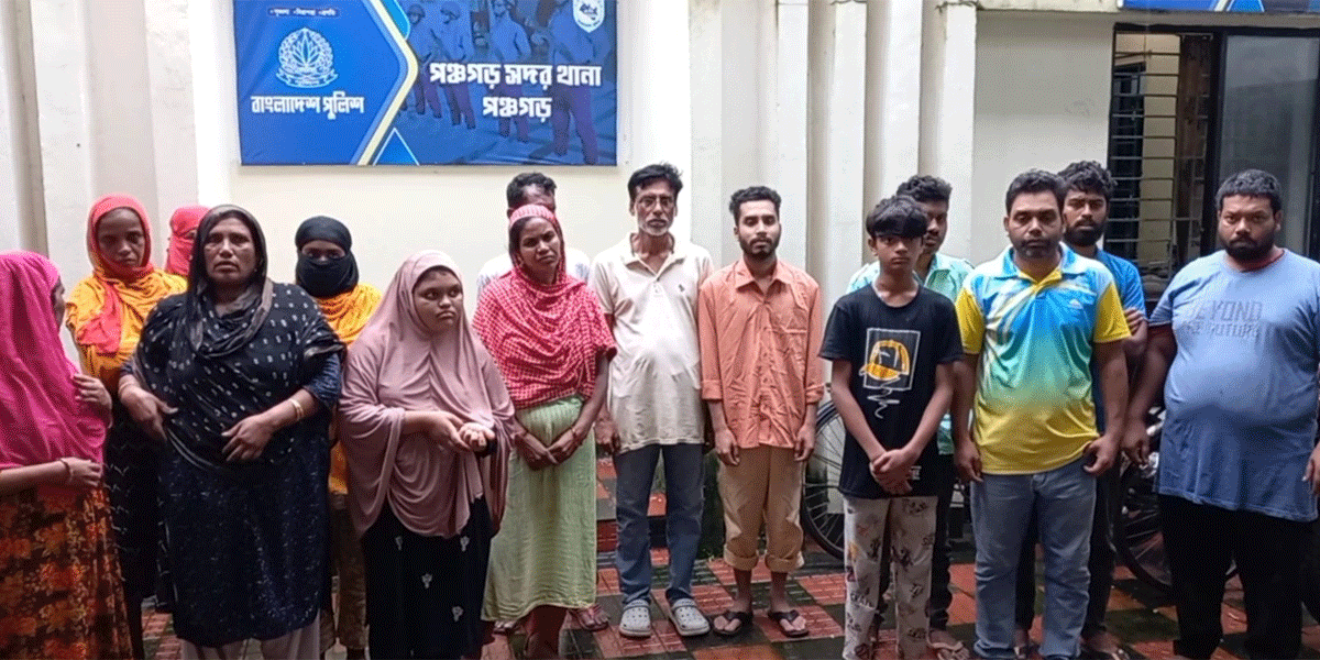 পঞ্চগড়ে সীমান্ত দিয়ে ২৩ জনকে পুশইন