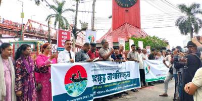 পাথর লুটপাটে কেবল পরিবেশ নয়, মানবিক বিপর্যয় অনিবার্য: ধরা