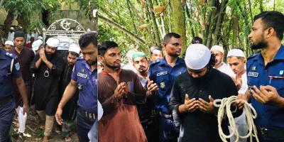 ৪ ঘণ্টার জন্য মুক্তি পেয়ে বাবার জানাজায় গেলেন ছাত্রলীগ নেতা