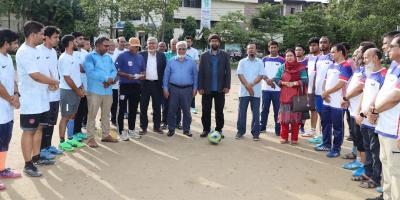শাবিপ্রবিতে বিশ্ববিদ্যালয় ক্লাবের ফুটবল প্রতিযোগিতার উদ্বোধন