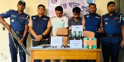 ব্রাহ্মণবাড়িয়ায় পিস্তল, গুলি ও মাদকসহ দুইজন গ্রেপ্তার