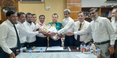 ডিএমপির প্রসিকিউশন বিভাগের ডিসি তারেক জুবায়েরকে বিদায় সংবর্ধনা