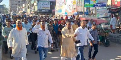 শেখ হাসিনার ফাঁসির রায়ে জয়পুরহাটে বিএনপির আনন্দ মিছিল