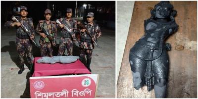 নওগাঁয় মিলল ১৫ কোটি টাকা মূল্যের প্রাচীন মূর্তি