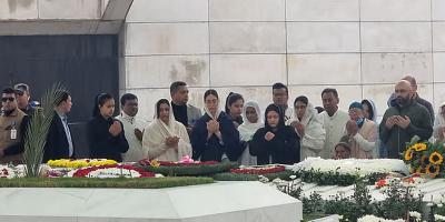 জিয়াউর রহমান-খালেদা জিয়ার কবর জিয়ারত করলেন জাইমা রহমানসহ পরিবারের সদস্যরা