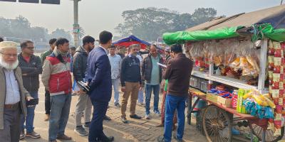 ভাঙ্গায় অবৈধ দোকান উচ্ছেদ