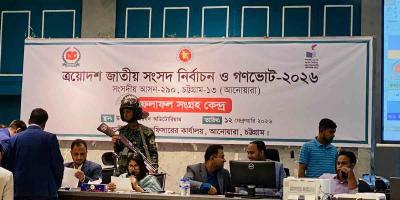 চট্টগ্রাম-১৩ আসনে ধানের শীষ ও গণভোটে ‘না’ এগিয়ে