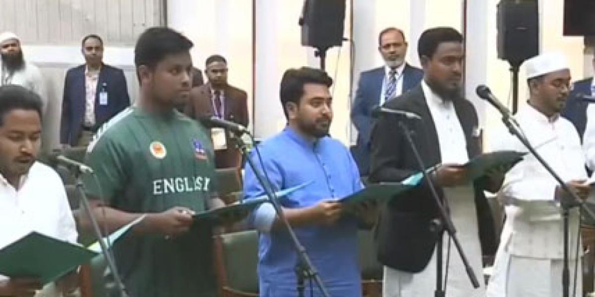 শপথ নিলেন এনসিপির সংসদ সদস্যরা