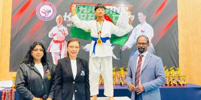 থাইল্যান্ডে কারাতে প্রতিযোগিতায় আরিফের স্বর্ণপদক জয়