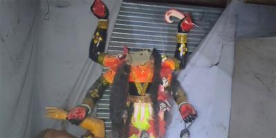 বাউফলে মন্দিরে হামলা, প্রতিমা ভাঙচুর