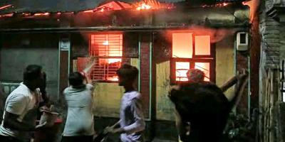 ঈশ্বরদীতে প্রেস মালিকের বাড়িতে অগ্নিকান্ড