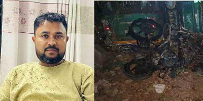 টেকনাফে স্বেচ্ছাসেবক দলের সভাপতি গ্রেপ্তার, র‌্যাবের মোটরসাইকেলে আগুন