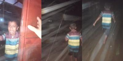 কানাইঘাটে ঝড়ের কবলে দিশেহারা শিশু