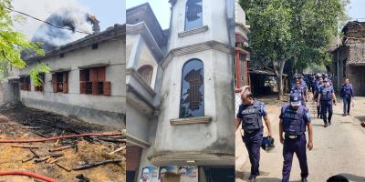 চাঁপাইনবাবগঞ্জে সালিশ বৈঠকে দু’পক্ষের সংঘর্ষে ককটেল বিস্ফোরণ