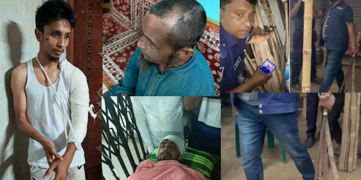 ঈশ্বরগঞ্জে বাবাসহ ৩ ছেলেকে কুপিয়ে জখম, দেশীয় অস্ত্র উদ্ধার