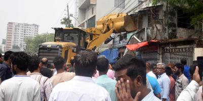 বায়তুল মোকাররম এলাকার ফুটপাতে উচ্ছেদ অভিযান