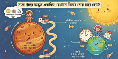 শুক্র গ্রহের অদ্ভুত একদিন