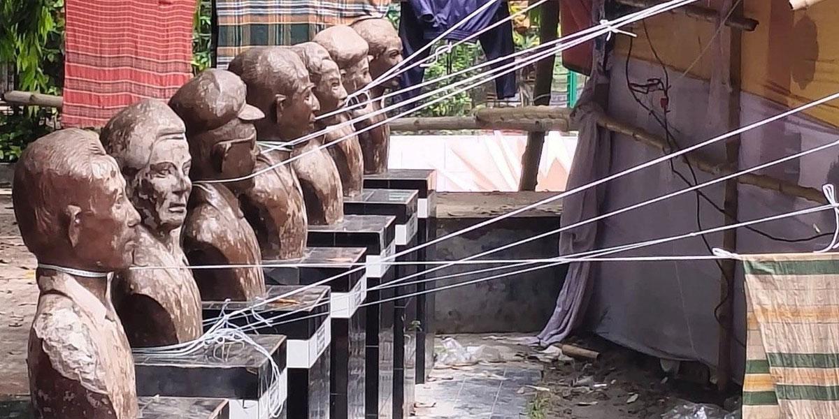 টাঙ্গাইলে বীরশ্রেষ্ঠদের ভাস্কর্যে গলায় দড়ি