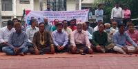চাঁপাইনবাবগঞ্জে ২ সাংবাদিকের ওপর হামলার প্রতিবাদে সমাবেশ