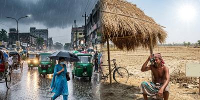 দেশে ভারী বৃষ্টির পূর্বাভাসের মধ্যেই মৃদু তাপপ্রবাহ
