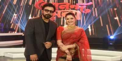নিশোর উপস্থাপনায় আনন্দমেলার বিশেষ পর্বে পরীমনি