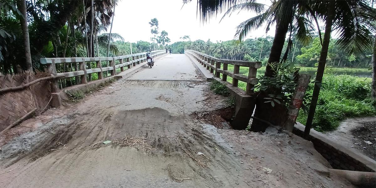 রায়পুরে সেতুর এপ্রোচ সড়ক নির্মাণে ধীরগতি, দুর্ভোগে দুই পাড়ের বাসিন্দারা