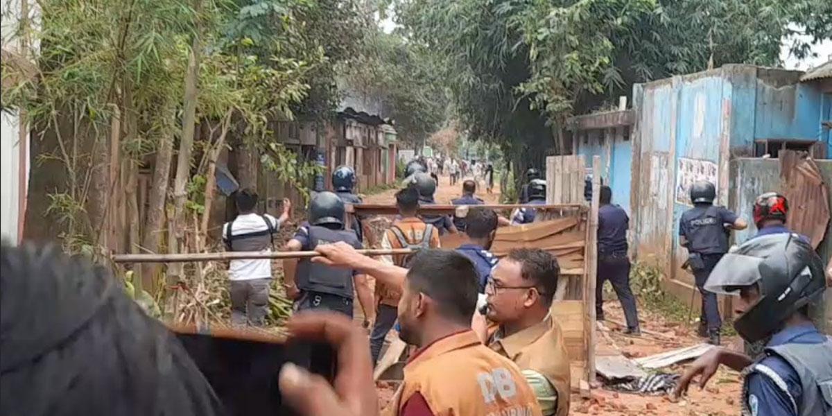 ব্রাহ্মণবাড়িয়ায় দোকান উচ্ছেদ নিয়ে সংঘর্ষ, আহত ২০