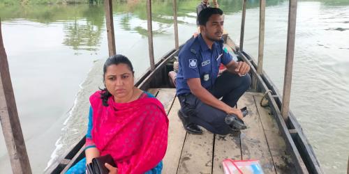সিলেটে  অবৈধভাবে বালু উত্তোলনকালে প্রশাসনের অভিযান