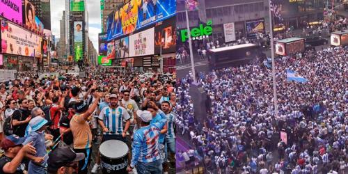 বিশ্বকাপ উন্মাদনায় টাইমস স্কয়ারে হাতাহাতি আর্জেন্টিনা-আলজেরিয়া সমর্থকদের