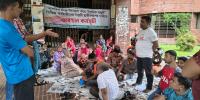 চাকরি স্থায়ীকরণের দাবিতে জাবির কর্মচারীদের অবস্থান