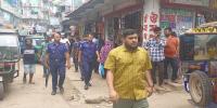 আখাউড়ায় উচ্ছেদ অভিযান, হকারদের মালামাল জব্দ