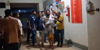 হাতীবান্ধায় পুলিশ কর্মকর্তাদের কুপিয়ে পালাল আসামি