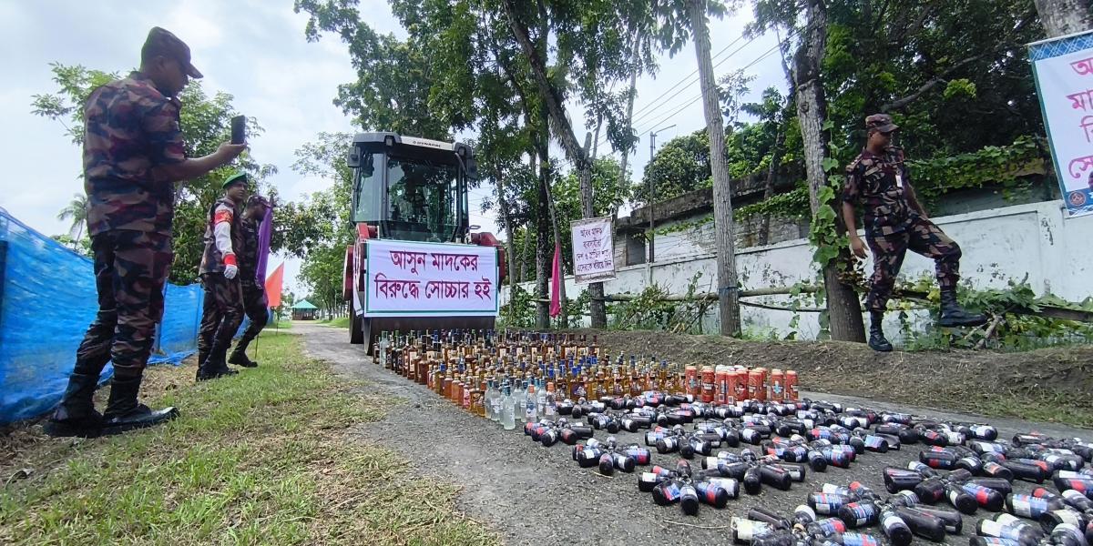 সাতক্ষীরায় ৭৩ কোটি টাকার মাদক ধ্বংস