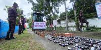 সাতক্ষীরায় ৭৩ কোটি টাকার মাদক ধ্বংস