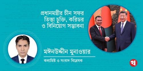 প্রধানমন্ত্রীর চীন সফর: তিস্তা চুক্তি, করিডর ও বিনিয়োগ সম্ভাবনা