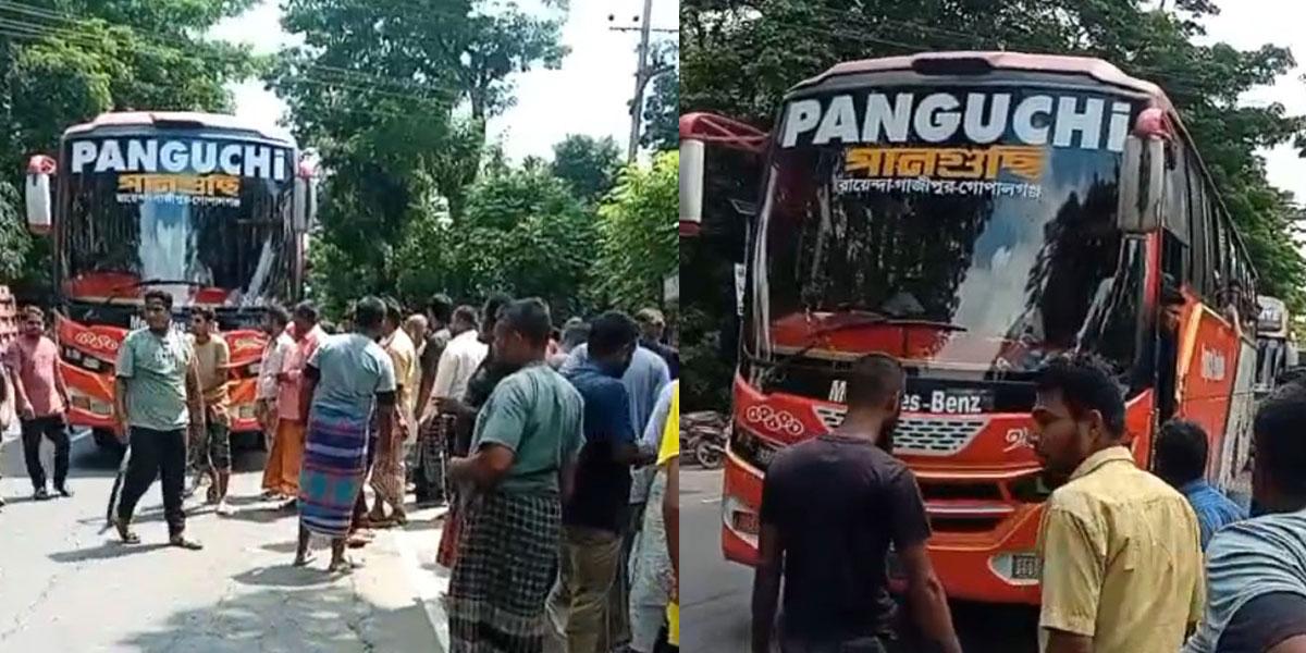 কাশিয়ানীতে বাসের ধাক্কায় যুবক নিহত