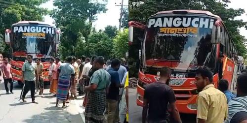 কাশিয়ানীতে বাসের ধাক্কায় যুবক নিহত