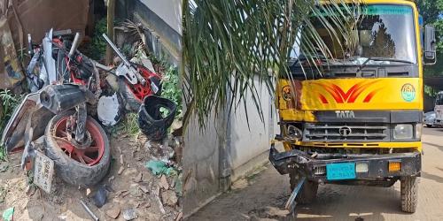 শ্রীপুরে ট্রাকচাপায় দুই বন্ধু নিহত