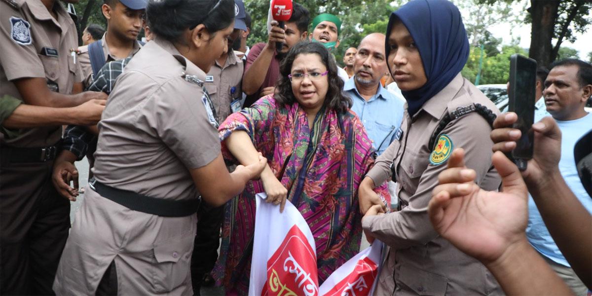 সচিবালয়ের সামনে ভাত বিক্রি, আটক সোহানী শিফা