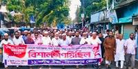 দিনাজপুরে ১১ দলীয় ঐক্যের মিছিল