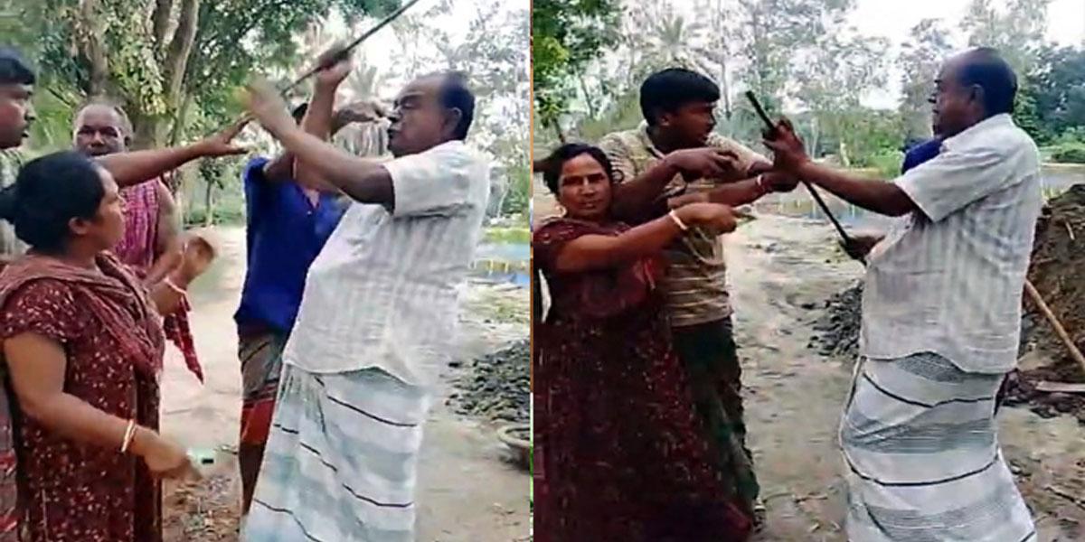 টাঙ্গাইলে নারীকে পেটালেন ইউপি চেয়ারম্যান