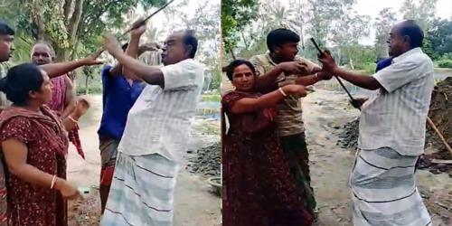 টাঙ্গাইলে নারীকে পেটালেন ইউপি চেয়ারম্যান