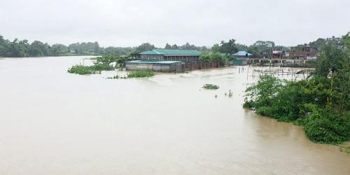 খাগড়াছড়িতে টানা বর্ষণে নিম্নাঞ্চলে বন্যা পরিস্থিতি